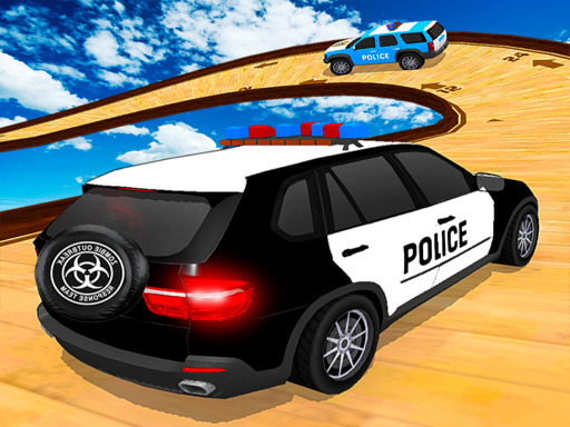 Police Prado Car Stunt Ramp Car Racing Game 3d