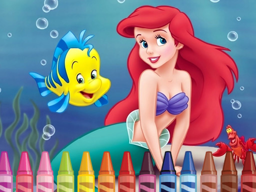 4gameground - Little Mermaid Coloring