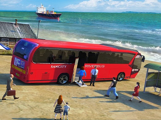 Water Surfer Bus Simulation Game 3d